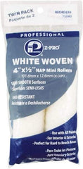 Premier Paint Roller - 1/2" Nap, 4" Wide Paint Mini Roller Covers - Semi-Rough Texture, Woven - Exact Tool & Supply