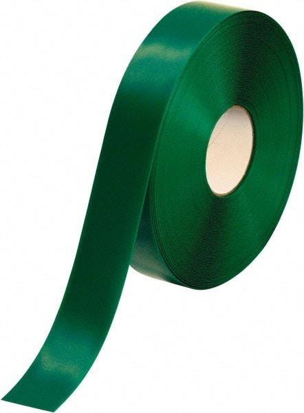 PRO-SAFE - Green Solid Color PVC Tape - 2" Wide x 100' Long x 50 mil Thick, General Traffic - Exact Tool & Supply
