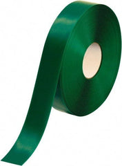 PRO-SAFE - Green Solid Color PVC Tape - 2" Wide x 100' Long x 50 mil Thick, General Traffic - Exact Tool & Supply
