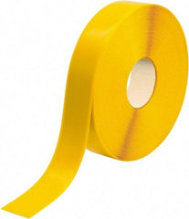 PRO-SAFE - Yellow Solid Color PVC Tape - 2" Wide x 100' Long x 50 mil Thick, General Traffic - Exact Tool & Supply