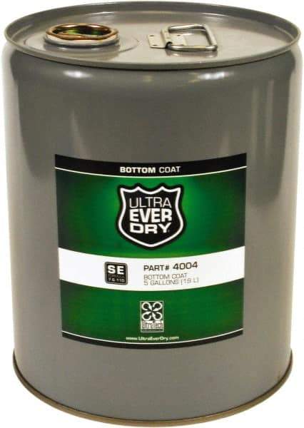UltraTech - 5 Gal Metal Can Semi-Flat White Acrylic Coating - Approximately 250 Sq Ft/Gal Coverage, 528 g/L VOC Content, Direct to Metal - Exact Tool & Supply