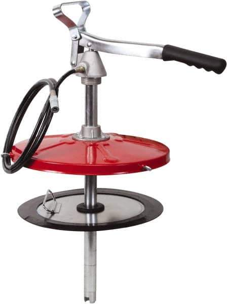 PRO-LUBE - Grease Lubrication 19 Strokes/oz Flow Aluminum & Steel Lever Hand Pump - For 25 to 50 Lb Container - Exact Tool & Supply