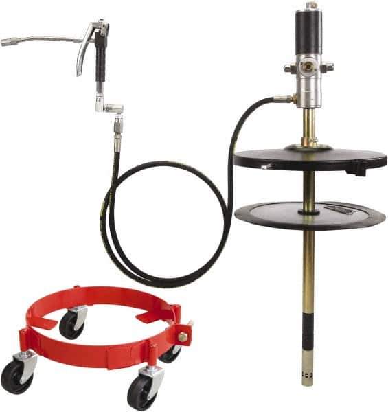 PRO-LUBE - Grease Lubrication 38.8 oz/min Flow Aluminum & Steel Air-Operated Pump - For 25 to 50 Lb Container - Exact Tool & Supply