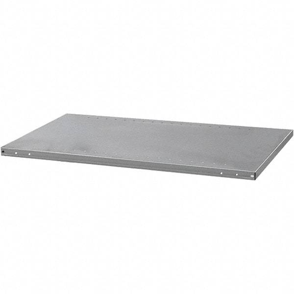 Hallowell - 48" Wide, Open Shelving Accessory/Component - Steel, Powder Coat Finish, 24" Deep, Use with Hi-Tech Industrial Grade Standard Shelving - Exact Tool & Supply