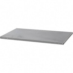 Hallowell - 48" Wide, Open Shelving Accessory/Component - Steel, Powder Coat Finish, 24" Deep, Use with Hi-Tech Industrial Grade Standard Shelving - Exact Tool & Supply