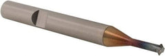 Emuge - 24 TPI, Internal Single Profile Thread Mill - #10" Noml Diam, 0.136" Cut Diam, 1/4" Shank Diam, 3 Flute, 1-3/8" Neck Length, 2-1/2" OAL, TiCN Finish - Exact Tool & Supply