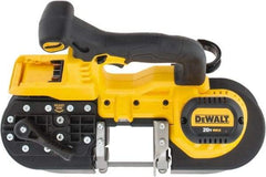 DeWALT - 20 Volt, 32-7/8" Blade, 740 SFPM Cordless Portable Bandsaw - 2-1/2" (Round) & 2-1/2 x 2-1/2" (Rectangle) Cutting Capacity, Lithium-Ion Battery Not Included - Exact Tool & Supply