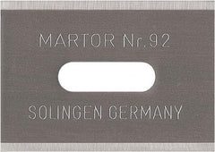 Martor USA - Steel Safety Blade - 1" Blade Length, 0.016" Blade Thickness - Exact Tool & Supply