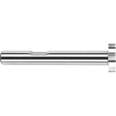 Harvey Tool - 3/4" Cut Diam, 0.04" Cut Width, 1/2" Shank, Straight-Tooth Woodruff Keyseat Cutter - Exact Tool & Supply