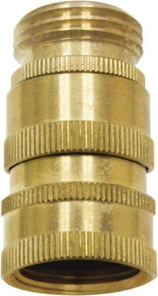 SANI-LAV - 3/4 GHT Garden Hose Quick Disconnect - Brass, Female Hose to Male Hose Connector - Exact Tool & Supply