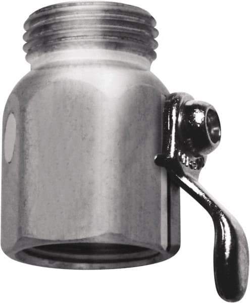 SANI-LAV - 3/4 GHT Garden Hose On/Off Control Valve - Stainless Steel, Male Hose to Female Hose Connector - Exact Tool & Supply