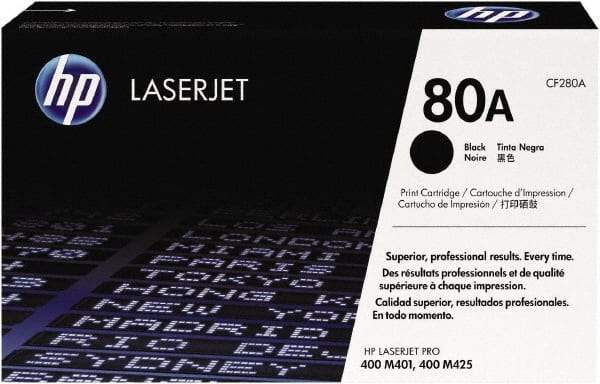 Hewlett-Packard - Black Toner Cartridge - Use with HP LaserJet Pro 400 M401, 400 MFP M425 - Exact Tool & Supply