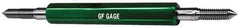 GF Gage - 3/4-10 Go/No Go Truncated Taperlock Thread Setting Plug Gage - Class 3A, Size 3 Handle, Steel - Exact Tool & Supply