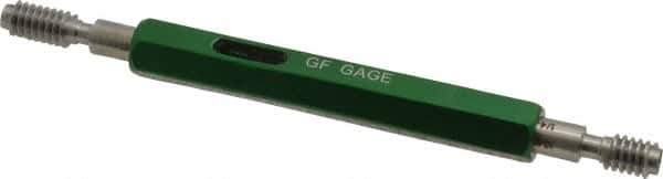 GF Gage - 1/4-20, Class 3B, Double End Plug Thread Go/No Go Gage - Hardened Tool Steel, Size 1 Handle Included - Exact Tool & Supply