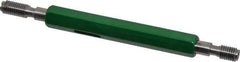 GF Gage - 1/4-28, Class 3B, Double End Plug Thread Go/No Go Gage - Hardened Tool Steel, Size 1 Handle Included - Exact Tool & Supply