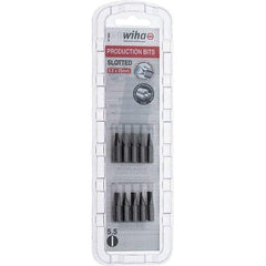 Wiha - Slotted Screwdriver Bits Reversible: NonReversible Blade Width (Inch): 7/32 - Exact Tool & Supply