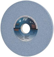 Norton - 7" Diam x 1-1/4" Hole x 1/2" Thick, I Hardness, 80 Grit Surface Grinding Wheel - Ceramic, Type 1, Medium Grade, 3,600 Max RPM, Vitrified Bond, No Recess - Exact Tool & Supply