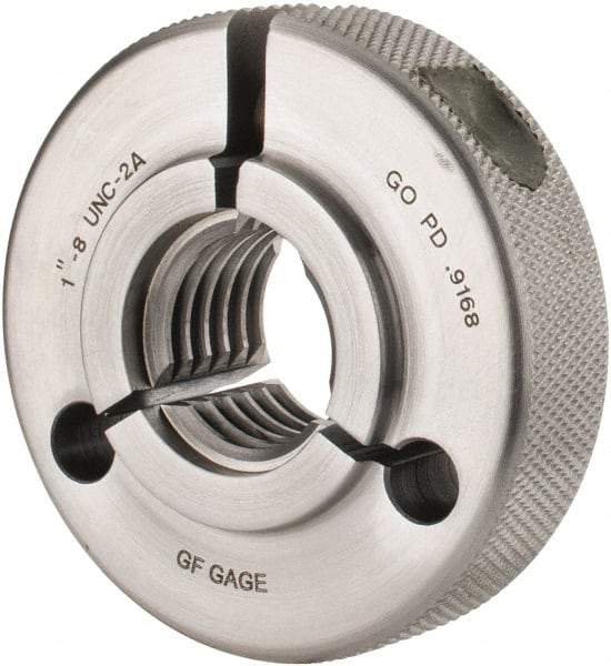 GF Gage - 1-8 Go Single Ring Thread Gage - Class 2A - Exact Tool & Supply