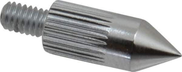 Mitutoyo - #4-48, 5mm Ball Diam, Carbide 60 ° Conical Contact Point - 1/2" Contact Point Length, Use with AGD 1,2,3,4 - Exact Tool & Supply