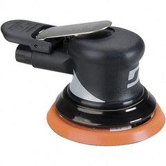 Dynabrade - 12,000 OPM, 18 CFM Air Consumption, Palm Air Orbital Sander - Round Pad, 1/4 NPT Inlet - Exact Tool & Supply