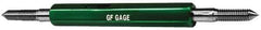 GF Gage - M18x1.5 Go/No Go Truncated Taperlock Thread Gage - Class 6G, Size 3 Handle - Exact Tool & Supply