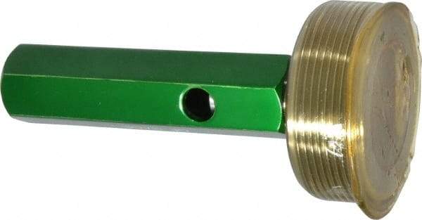 GF Gage - 2 - 11-1/2 Single End Tapered Plug Pipe Thread Gage - Handle Size 5, Handle, NPT-L1 Tolerance - Exact Tool & Supply