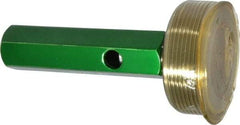 GF Gage - 2 - 11-1/2 Single End Tapered Plug Pipe Thread Gage - Handle Size 5, Handle, NPT-L1 Tolerance - Exact Tool & Supply