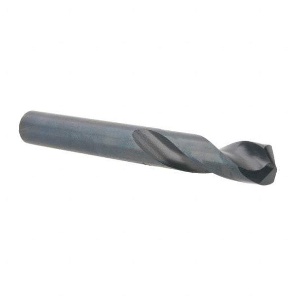 Guhring - 15/32" 130° Spiral Flute Cobalt Screw Machine Drill Bit - Oxide Finish, Right Hand Cut, 51mm Flute Length, 102mm OAL, Standard Point, Straight Shank - Exact Tool & Supply