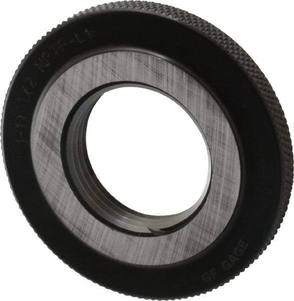 GF Gage - 1 - 11-1/2 Thread, Class L1, Ring Pipe Thread Gage - NPTF Thread - Exact Tool & Supply