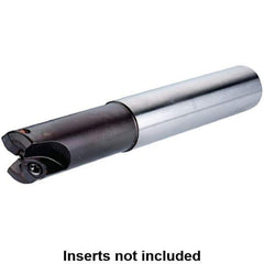 Kennametal - 20mm Cut Diam, 0.0394" Max Depth, 20mm Shank Diam, Cylindrical Shank Indexable High-Feed End Mill - Screw Holding Method, WP..05X3.. Insert, Through Coolant - Exact Tool & Supply