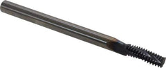 Allied Machine and Engineering - 1/4-28 UNF, 0.18" Cutting Diam, 3 Flute, Solid Carbide Helical Flute Thread Mill - Internal Thread, 1/2" LOC, 2-1/2" OAL - Exact Tool & Supply