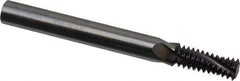 Allied Machine and Engineering - 3/8-16 UNC, 0.285" Cutting Diam, 4 Flute, Solid Carbide Helical Flute Thread Mill - Internal Thread, 3/4" LOC, 3" OAL - Exact Tool & Supply