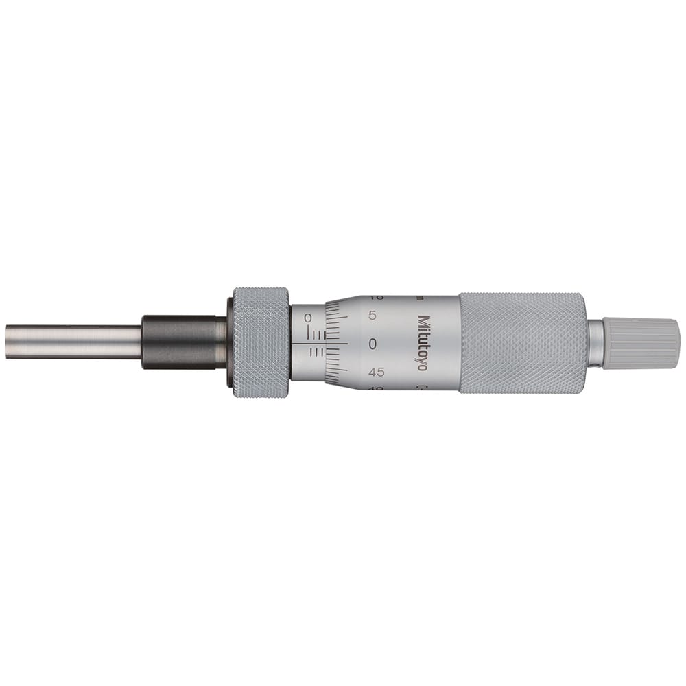 Mitutoyo - Mechanical Micrometer Heads; Minimum Measurement (Inch): 0 ; Minimum Measurement (Decimal Inch): 0 ; Minimum Measurement (mm): 0 ; Maximum Measurement (mm): 25 ; Thimble Diameter (mm): 18.00 ; Digital Counter: No - Exact Tool & Supply