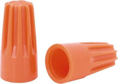 Ideal - 1, 18 + & 1, 20 to 2, 14 AWG, 600 Volt, Flame Retardant, Standard Twist on Wire Connector - Orange, 221°F - Exact Tool & Supply
