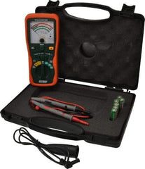 Extech - Analog Display, 400 Megohm Electrical Insulation Resistance Tester & Megohmmeter - 1,000 VDC Max Test Voltage, Powered by 1.5V AA Battery - Exact Tool & Supply