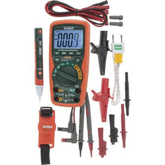 Extech - 4 Piece, Digital Multimeter Kit - 1,000 Volt Max - Exact Tool & Supply