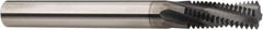 Niagara Cutter - M5x0.75 Metric Special, 0.12" Cutting Diam, 3 Flute, Solid Carbide Helical Flute Thread Mill - Internal/External Thread, 5/16" LOC, 2" OAL, 1/8" Shank Diam - Exact Tool & Supply