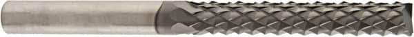 Niagara Cutter - 1/8" Diam, 1/2" LOC, End Mill End, Solid Carbide Diamond Pattern Router Bit - Right Hand Cut, 2" OAL, 1/8" Shank Diam, Use on Carbon Fiber, Composite, Graphite, Green Ceramics - Exact Tool & Supply