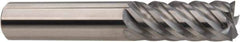 Niagara Cutter - 10mm, 11mm LOC, 10mm Shank Diam, 67mm OAL, 6 Flute, Solid Carbide Square End Mill - Single End, AlTiN Finish, Spiral Flute, 45° Helix, Centercutting, Right Hand Cut, Right Hand Flute, Series S645M - Exact Tool & Supply