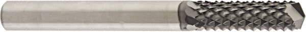 Niagara Cutter - 1/8" Diam, 1/2" LOC, Drill Point End, Solid Carbide Diamond Pattern Router Bit - Right Hand Cut, 1-1/2" OAL, 1/8" Shank Diam, Use on Carbon Fiber, Composite, Graphite, Green Ceramics - Exact Tool & Supply