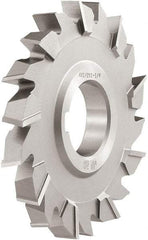 Keo - 4" Diam x 1/2" Width of Cut, 18 Teeth, High Speed Steel Side Milling Cutter - Staggered Teeth, TiCN Coated - Exact Tool & Supply
