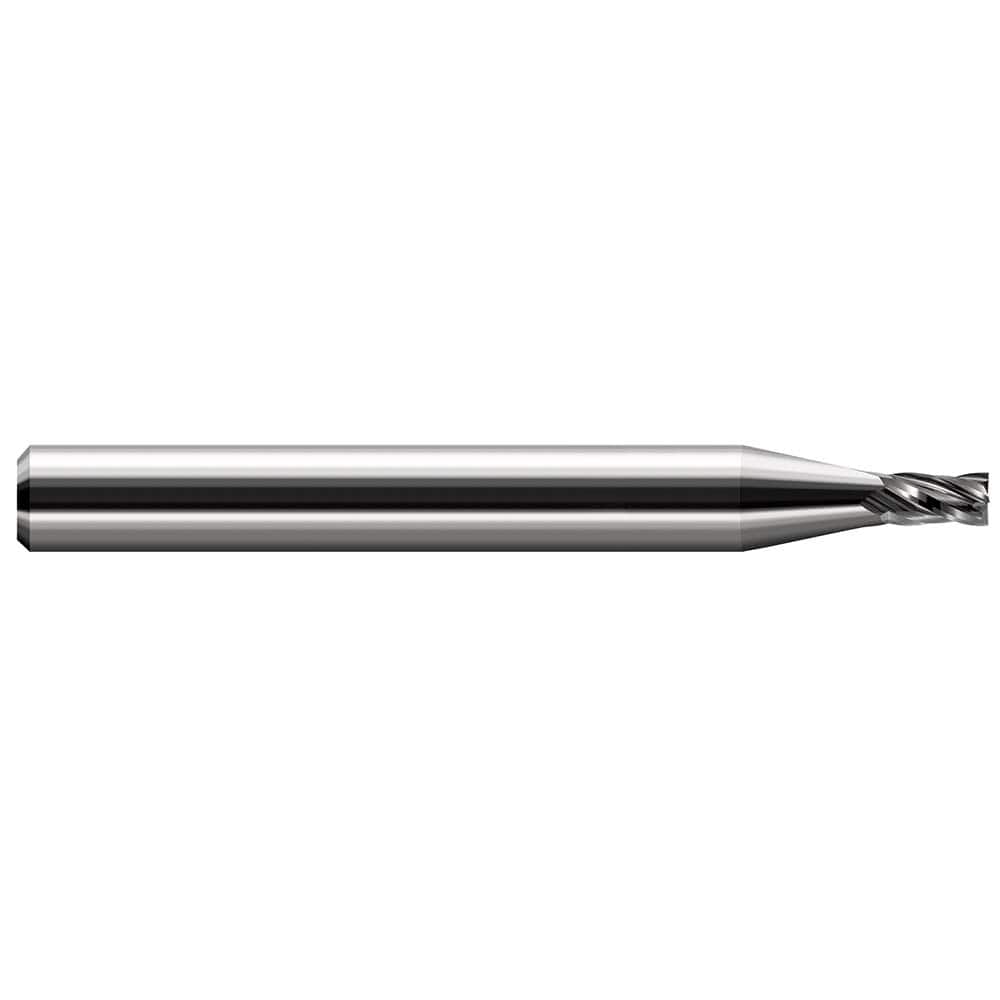Harvey Tool - 0.115", 0.173" LOC, 1/8" Shank Diam, 1-1/2" OAL, 4 Flute Solid Carbide Square End Mill - Exact Tool & Supply