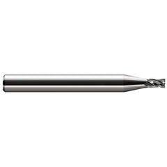 Harvey Tool - 0.032", 0.048" LOC, 1/8" Shank Diam, 1-1/2" OAL, 4 Flute Solid Carbide Square End Mill - Exact Tool & Supply