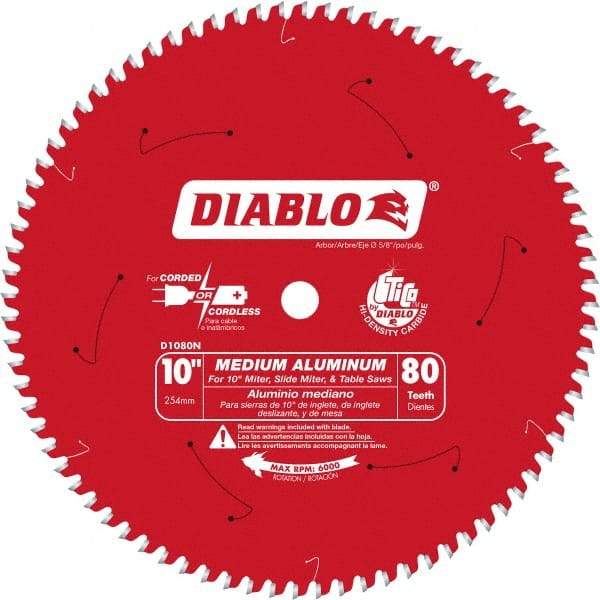 Freud - 10" Blade Diam, 100 Teeth, Carbide-Tipped Cold Saw Blade - 5/8" Arbor Hole Diam, 0.071" Blade Thickness - Exact Tool & Supply