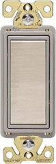 Cooper Wiring Devices - 4 Pole, 120 to 277 VAC, 20 Amp, Commercial Grade, Rocker, Wall and Dimmer Light Switch - 1.3 Inch Wide x 4.19 Inch High - Exact Tool & Supply