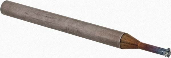 Emuge - 40 to 56 TPI, Internal Single Profile Thread Mill - #2" Noml Diam, 0.081" Cut Diam, 1/8" Shank Diam, 3 Flute, 1-3/32" Neck Length, 1-5/8" OAL, TiCN Finish - Exact Tool & Supply