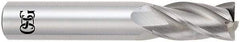 OSG - 1", 4 Flute, Single End, Solid Carbide, 0.09" Corner Radius End Mill - 4" OAL, 30° Helix, Right Hand Flute, 1-1/2" LOC, Right Hand Cut - Exact Tool & Supply