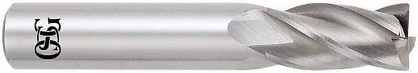 OSG - 1", 4 Flute, Single End, Solid Carbide, 1/8" Corner Radius End Mill - 4" OAL, 30° Helix, Right Hand Flute, 1-1/2" LOC, Right Hand Cut - Exact Tool & Supply