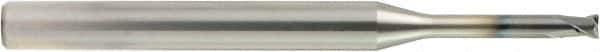 OSG - 2.5mm, 2 Flute, Single End, Solid Carbide, 0.2mm Corner Radius End Mill - 70mm OAL, 30° Helix, Right Hand Flute, 2.2mm LOC, Right Hand Cut, - Exact Tool & Supply