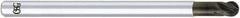 OSG - 3/32" Diam, 3/32" LOC, 4 Flute Solid Carbide Ball End Mill - Diamond Finish, Single End, 3" OAL, 3/32" Shank Diam, Spiral Flute - Exact Tool & Supply